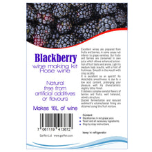 Load image into Gallery viewer, Blackberry wine kit, Blackberry rose wine