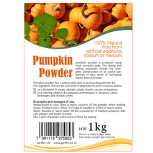 Load image into Gallery viewer, Pumpkin powder, primarily used as a food ingredient to add flavor, color, and nutrients to a variety of dishes and beverages