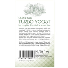 Load image into Gallery viewer, Turbo yeast QuickFerm , It can ferment to higher alcohol levels
