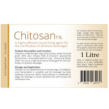 Load image into Gallery viewer, Chitosan A highly effective liquid fining agent for
the clarification of alcoholic beverages