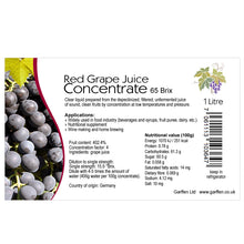 Load image into Gallery viewer, Red Grape Juice Concentrate 1L 65 Brix