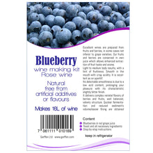 Load image into Gallery viewer, Blueberry wine kit
