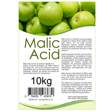 Load image into Gallery viewer, Malic Acid - Premium Quality Non-GMO Gluten Free Vegan Friendly 10kg
