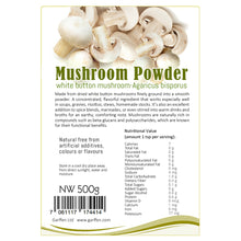 Load image into Gallery viewer, Mushroom Powder 1kg(2x500g) White Button Mushroom Agaricus Bisporus
