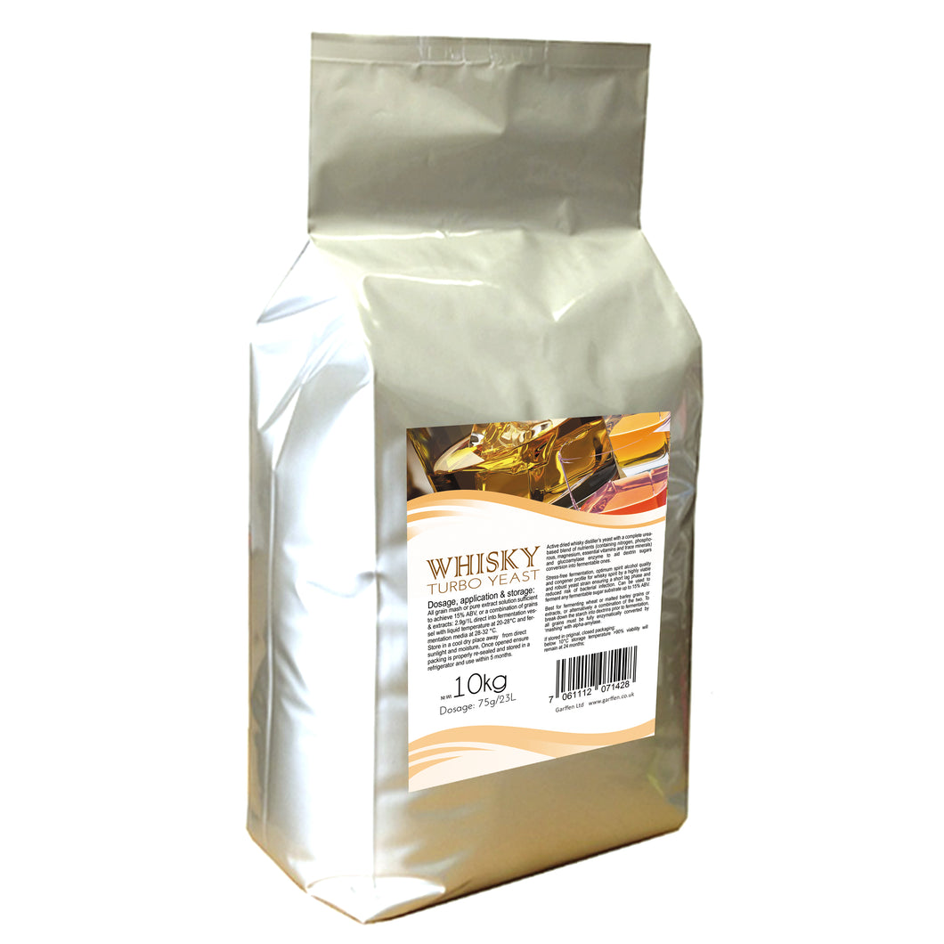 Whisky turbo yeast, This is a specific brand of distilling yeast known for its quality 