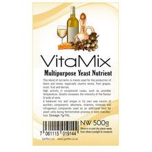 Load image into Gallery viewer, Yeast Nutrient VitaMix 500g Multipurpose Yeast Nutrient
