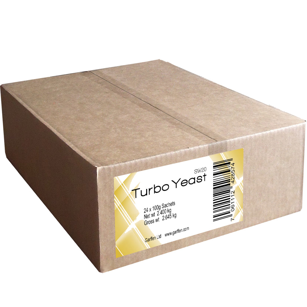 Turbo yeast 100g, 24 sachets per box
