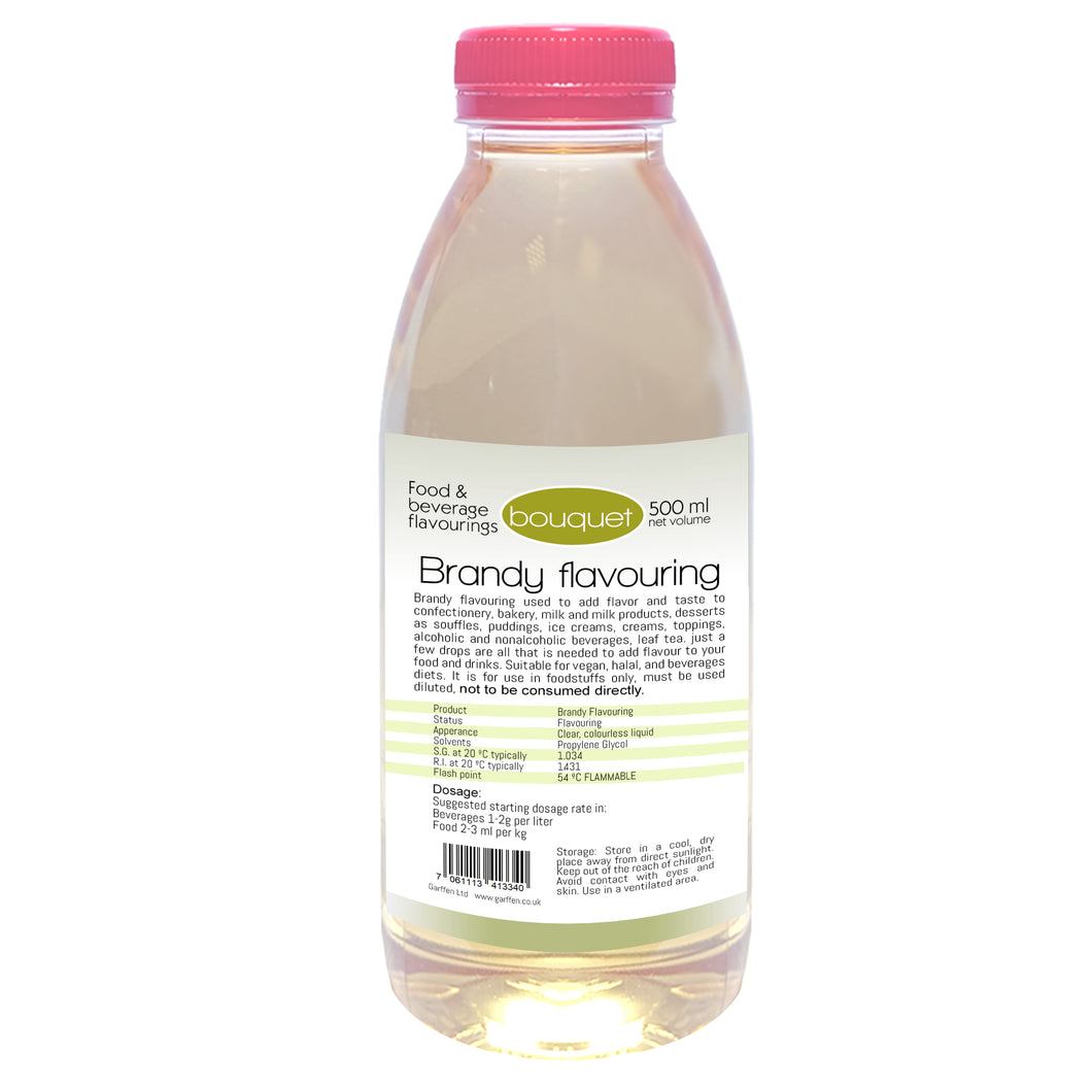 brandy flavouring for alcoholic and non alcoholic beverages 