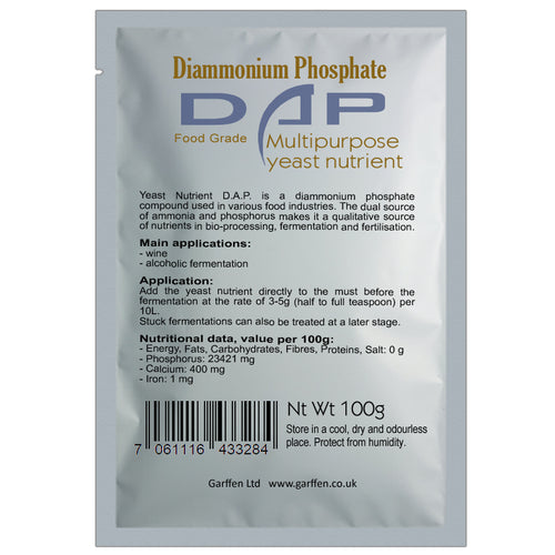 Yeast Nutrient DAP Di-ammonium Phosphate 100g
