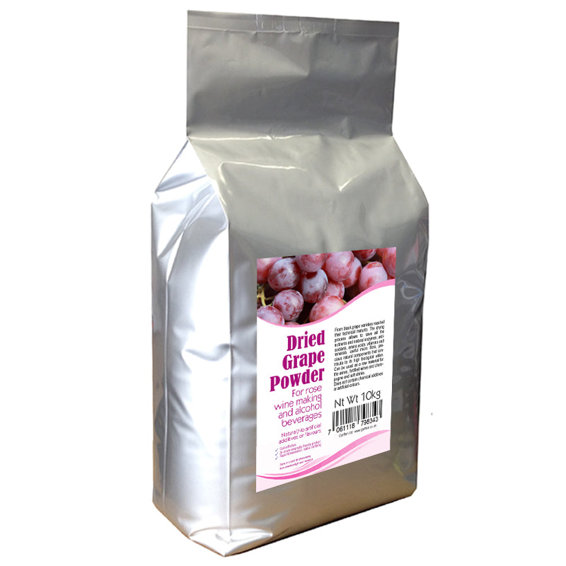 Grape powder for wine making 10kg make 442 litres of rose wine, Natural Product, Does not contain chemical additives or artificial colours