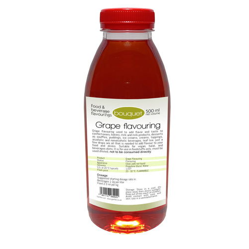Grape flavouring for alcoholic and non alcoholic beverages