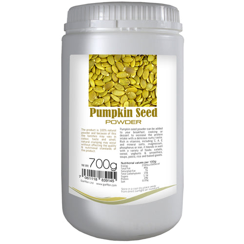 Pumpkin seed powder, nutritional and vitamin supplement