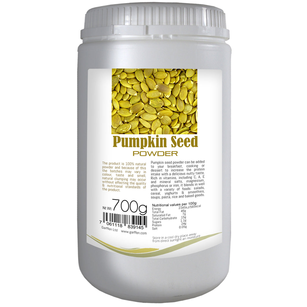 Pumpkin seed powder, nutritional and vitamin supplement