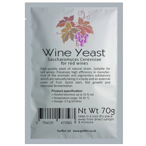 Wine Yeast 70g Saccharomyces Cerevisiae _ Red Wine