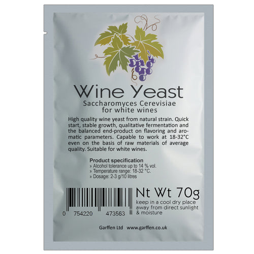 Wine Yeast 70g Saccharomyces Cerevisiae _ White Wine