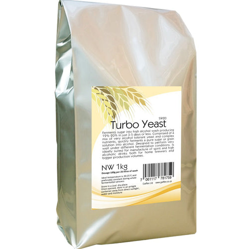 Turbo Yeast Bulk, Aalcohol distilling yeast, Yeast for Distilling and Brewing
