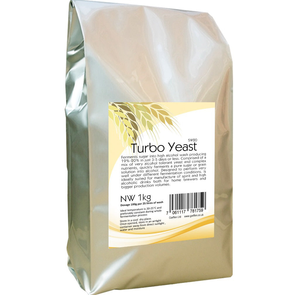 Turbo Yeast Bulk, Aalcohol distilling yeast, Yeast for Distilling and Brewing
