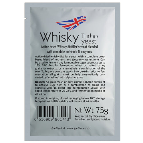 Whisky Turbo Yeast, can ferment to higher alcohol levels, which is crucial for efficient distillation