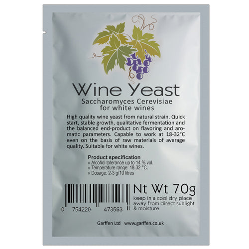 Wine Yeast , Saccharomyces Cerevisiae  White Wine