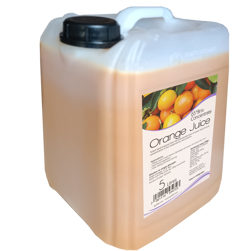 Orange Juice Concentrate 5L 65 °Brix