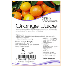 Load image into Gallery viewer, Orange Juice Concentrate 5L 65 °Brix
